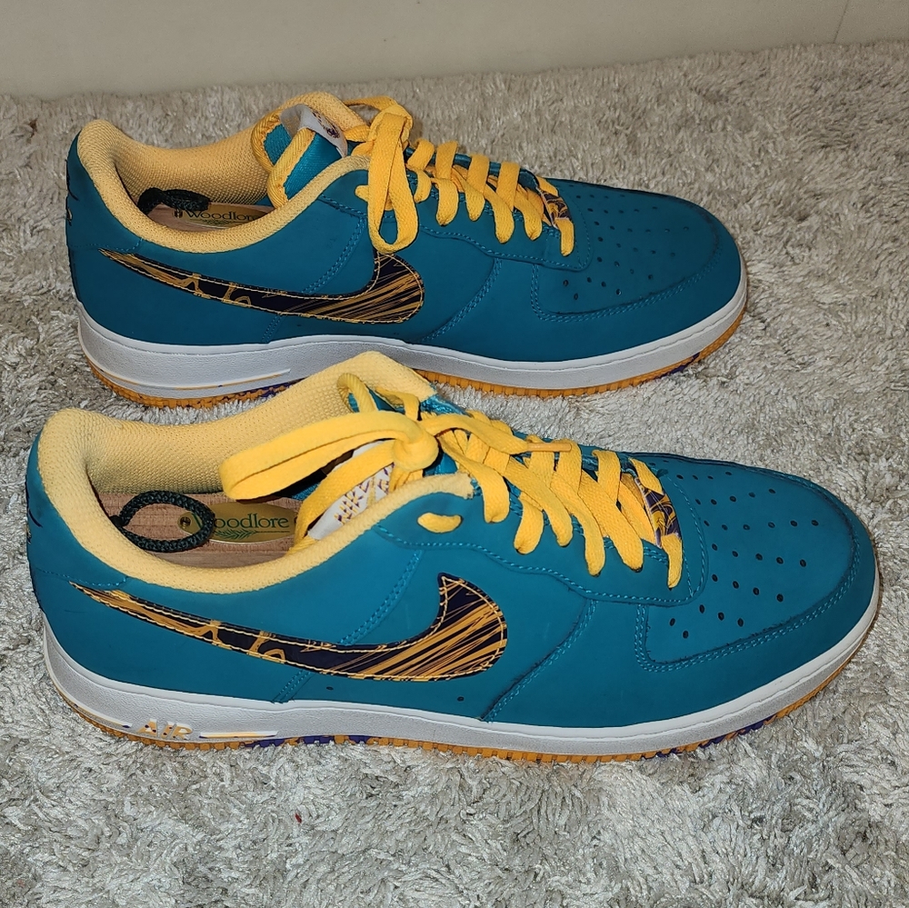 Nike Air Force One Low Marble Swoosh Size 10.5